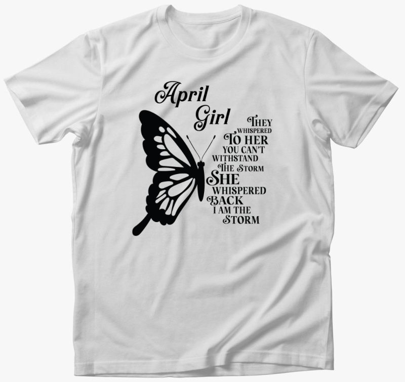 April Girl Butterfly majica