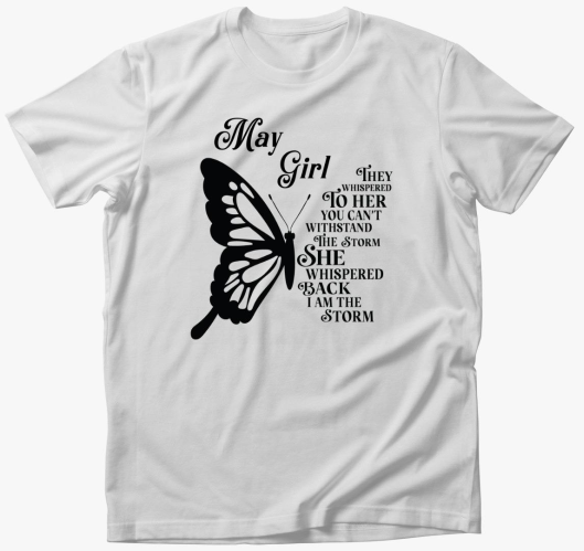 May Girl Butterfly majica