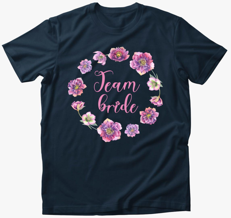 Team Bride vijolična majica