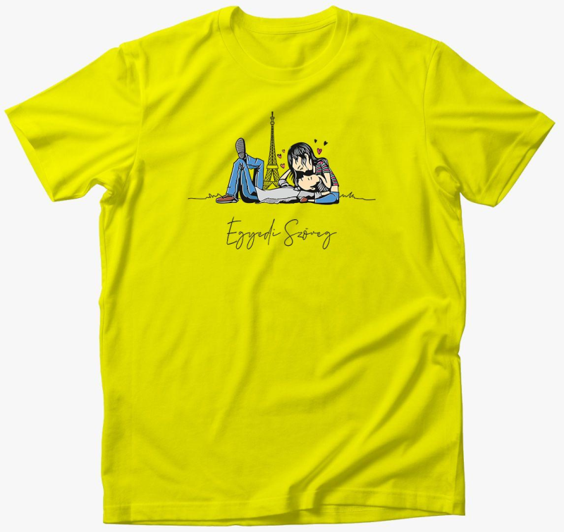 Francia szerelmes majica - egyedi