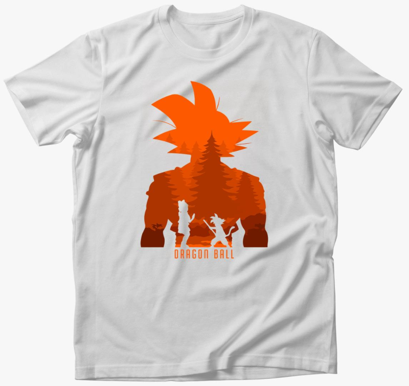 Goku sziluett majica