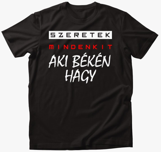 szeretek mindenkit majica