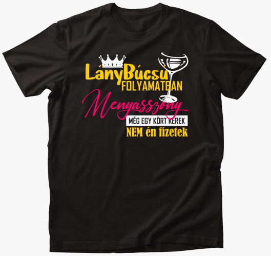 folyamatban Menyasszony majica