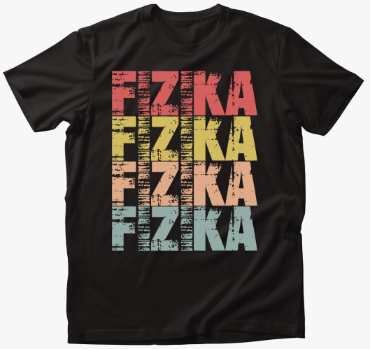 Fizika feliratos majica