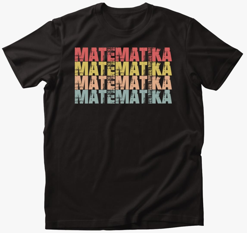 Matematika feliratos majica