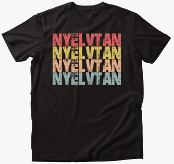 Nyelvtan feliratos majica