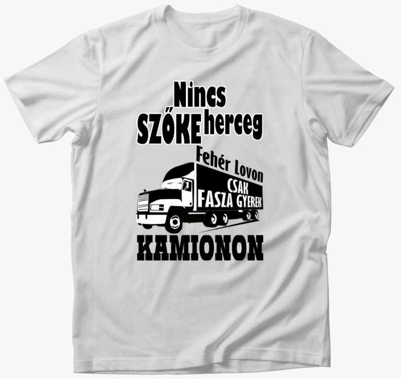 Nincs herceg csak fasza gyerek kamionon majica