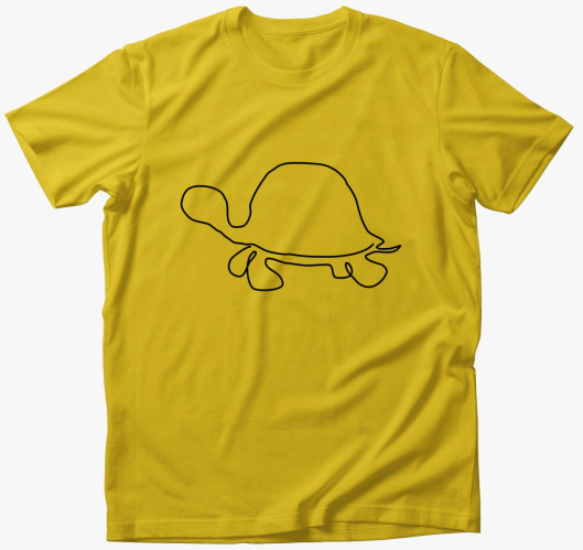 egyvonalas rajz majica