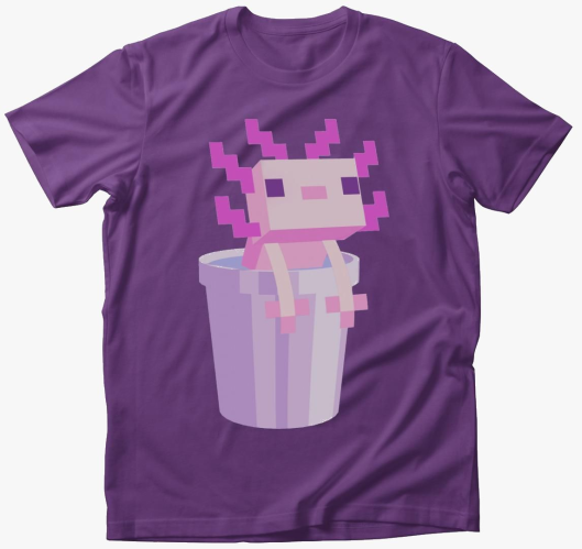 Minecraft axolotl majica