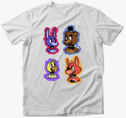 FNAF karakterek art majica