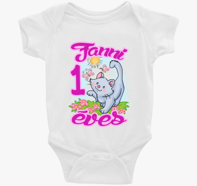 Siva cica kerget gyerek majica