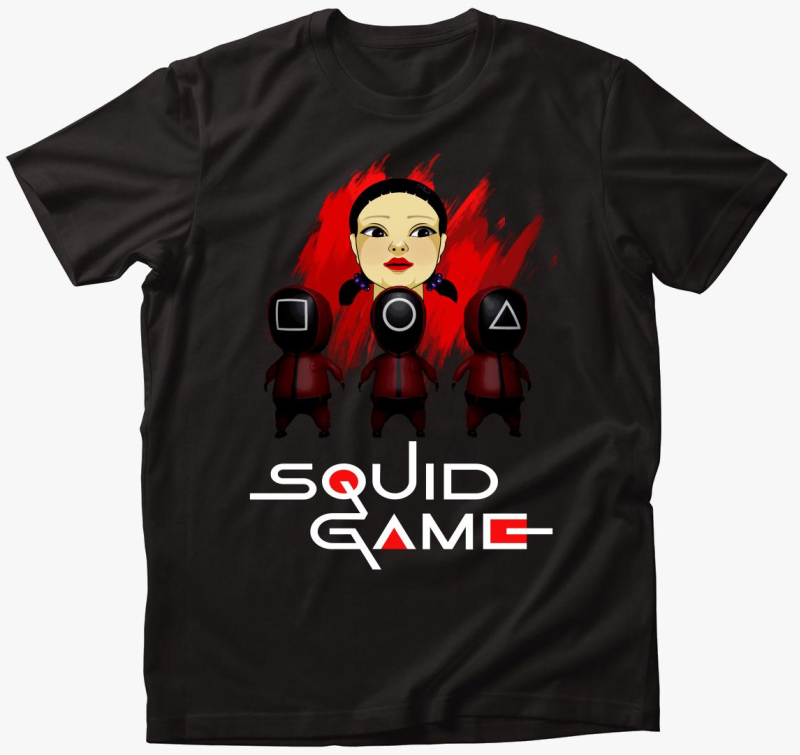 Squid Game poster style majica