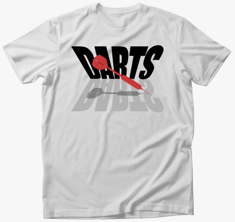 Darts feliratos majica