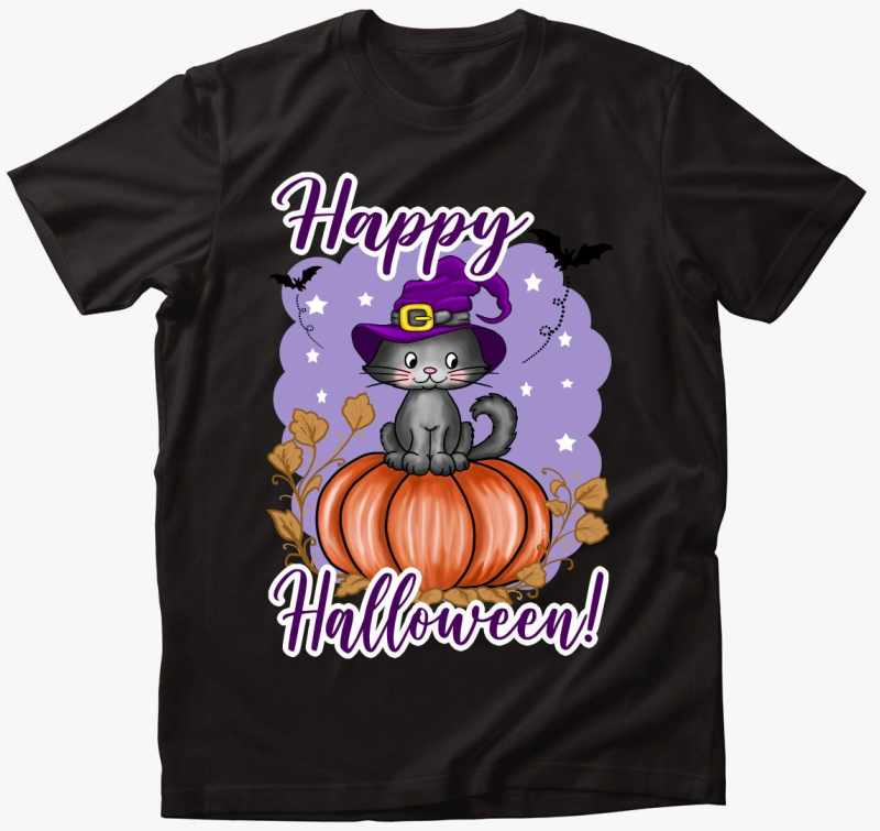 Halloween cica gyerek majica