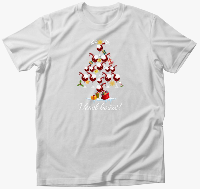 Boldog boros poharas majica