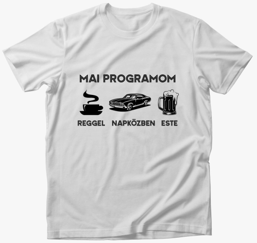Napirend mai programom majica