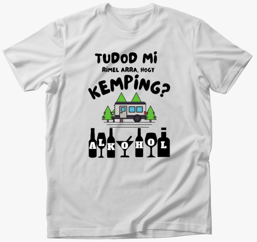 Smešno kemping majica, alkohol...