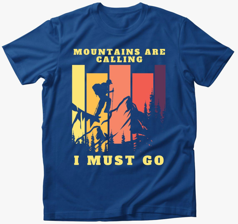 hegyek mennem kell majica - angol