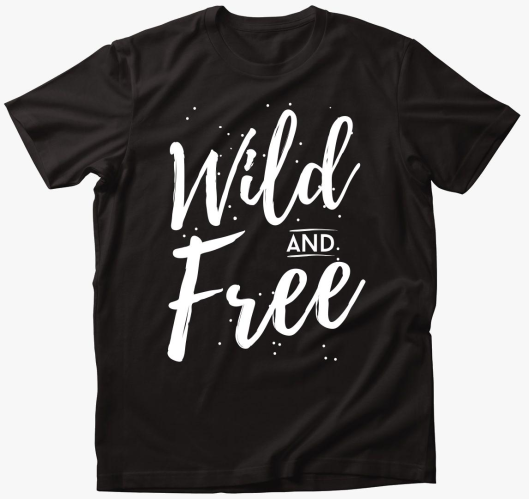 Wild and Free majica - bela mi...