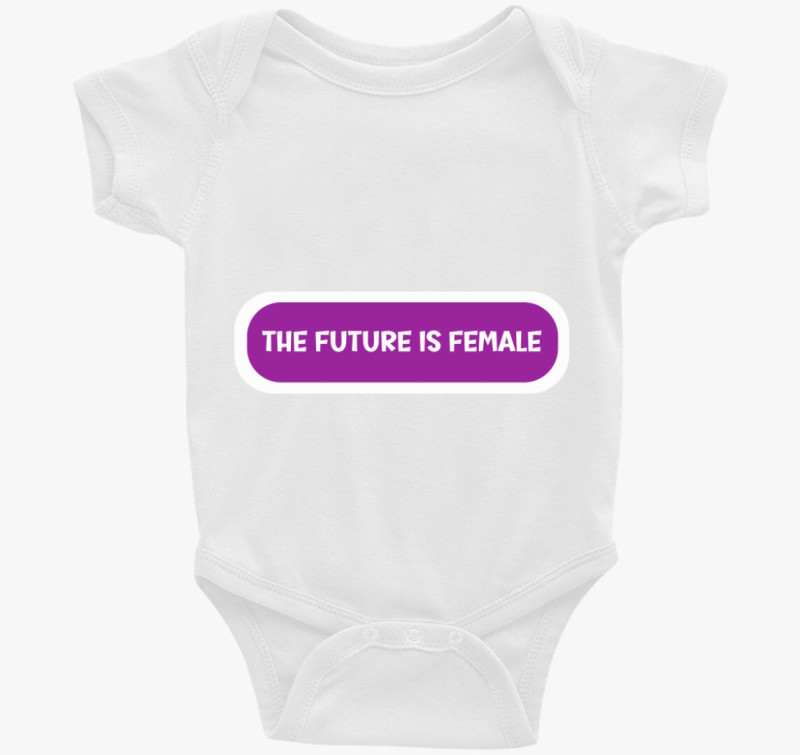 Future is female vijolična majica