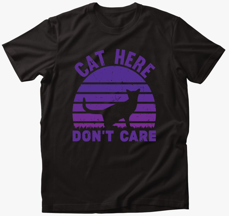 Cat here don't care majica