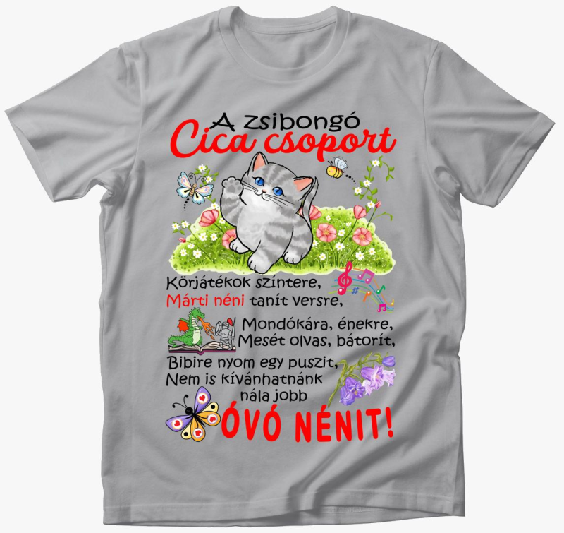 Cica csoport majica