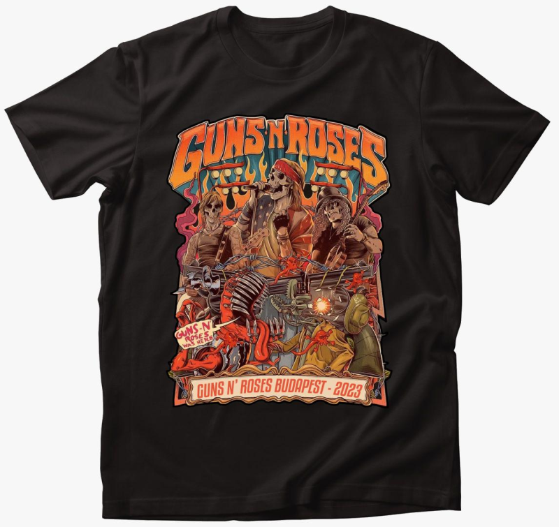 Guns N' Roses 2023 - Budapest majica