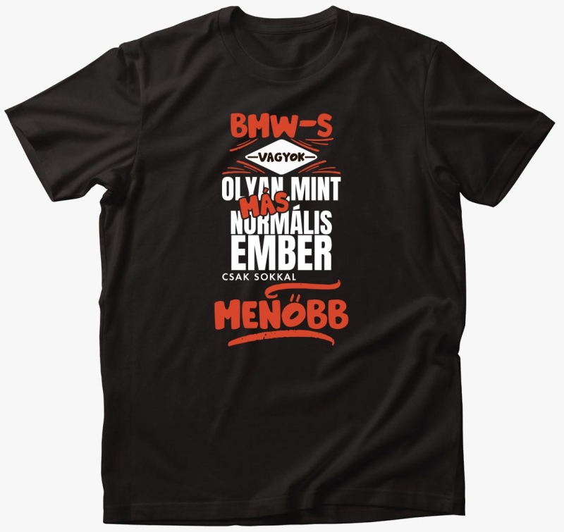 BMW-s sem olyan kot ember majica