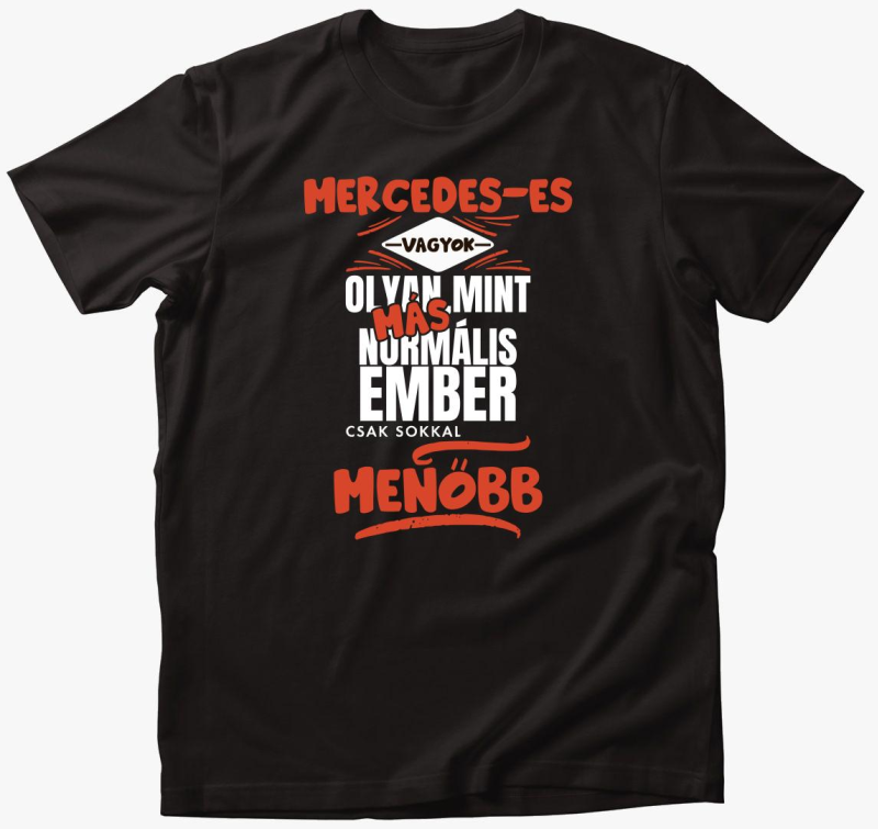 Mercedeses sem olyan kot ember majica