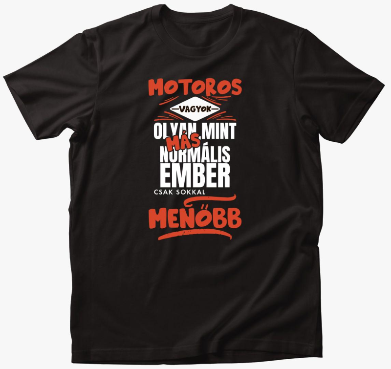 Motoros sem olyan kot ember majica