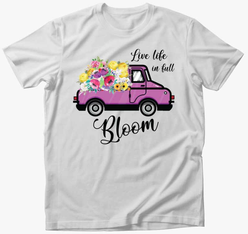 Live life in full bloom majica