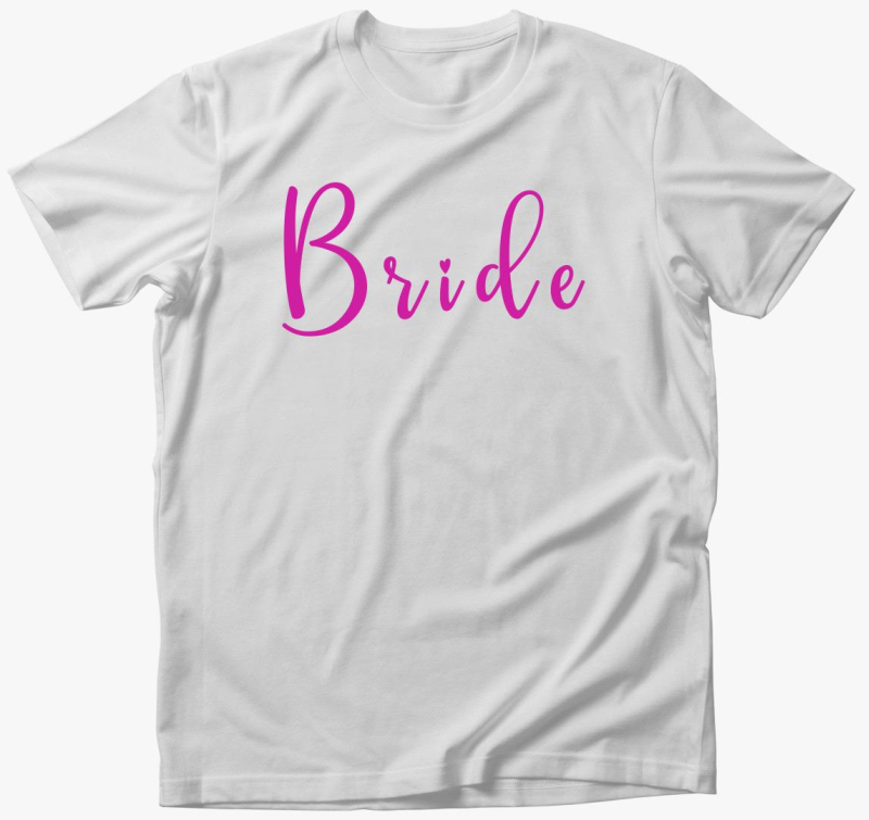Bride pink szivecske majica