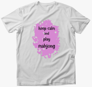 keep calm mahjong pink majica