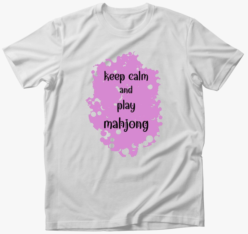 keep calm mahjong pink majica