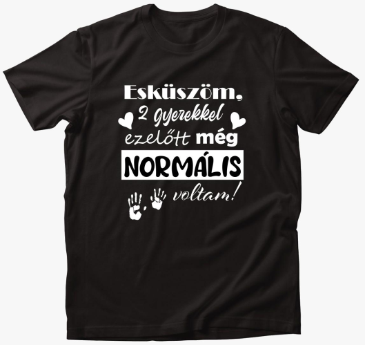 2 gyerekkel voltam majica