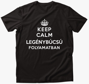 Keep calm folyamatban majica