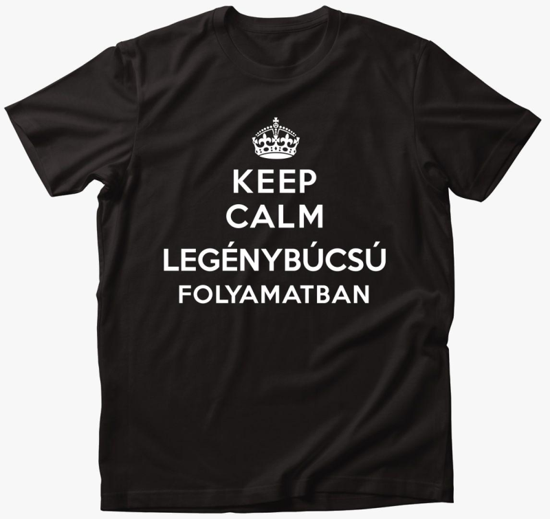 Keep calm folyamatban majica