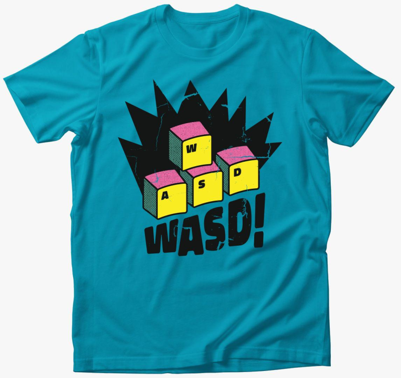 WASD igazi gamer majica