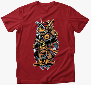 Steampunk bagoly majica