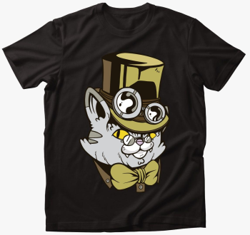 Kalapos Steampunk Macska majica