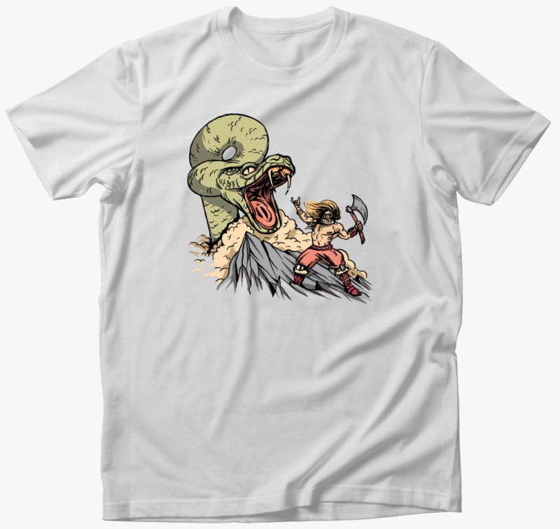 Thor in Jormungandr harca majica