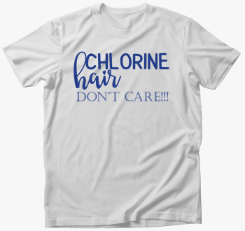 chlorine hair modra majica