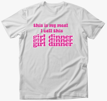 girl dinner pink majica