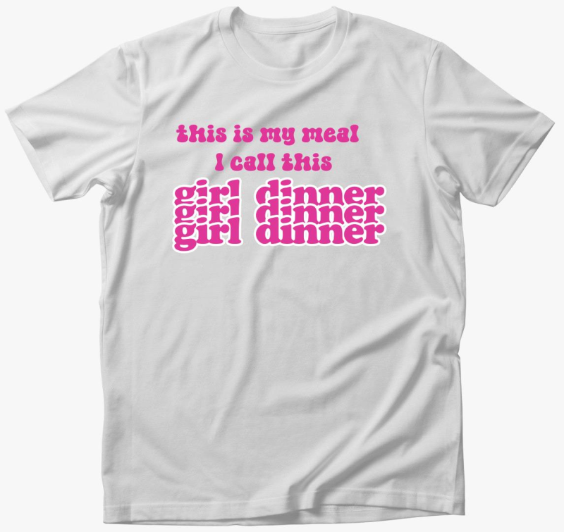 girl dinner pink majica