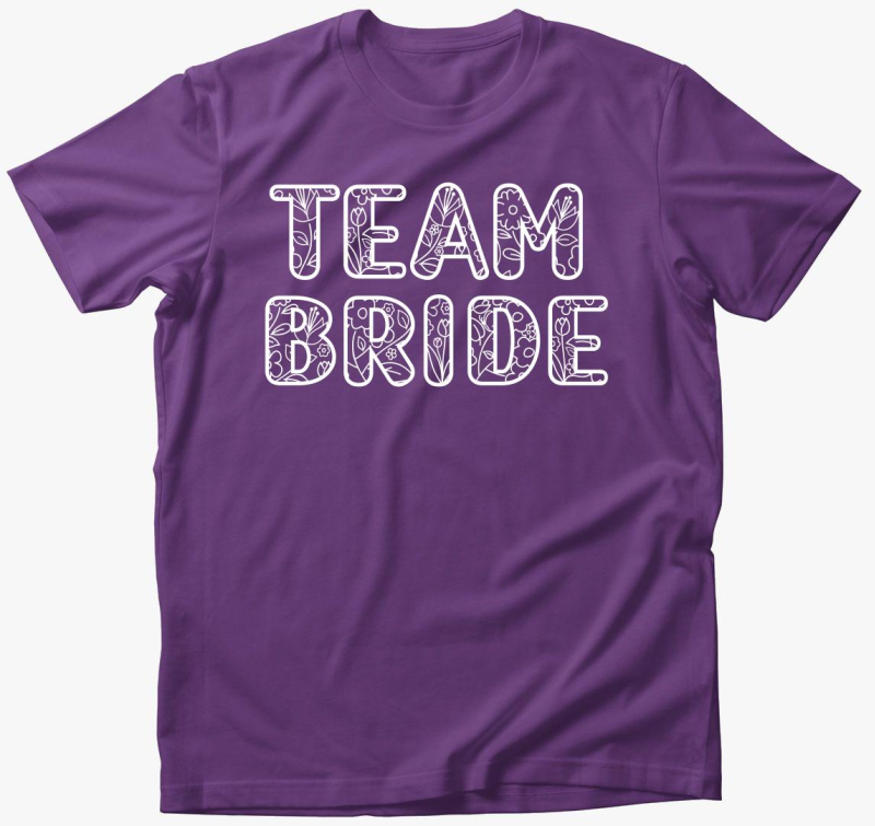 TEAM Bride bela majica