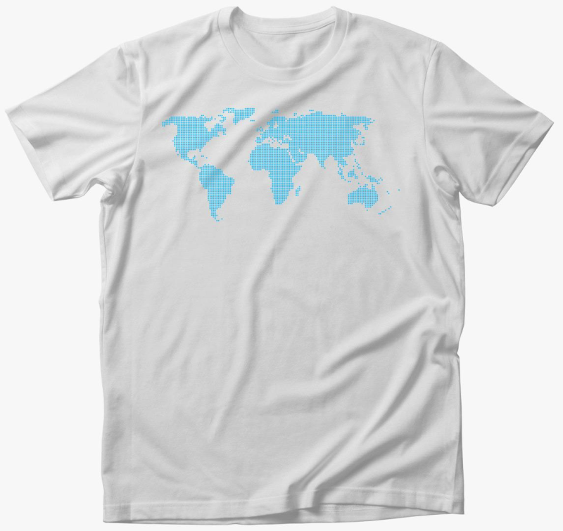 Pontozott modra majica