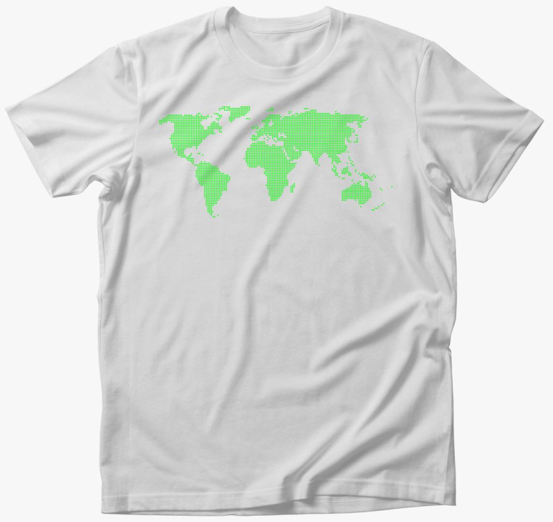 Pontozott zelena majica