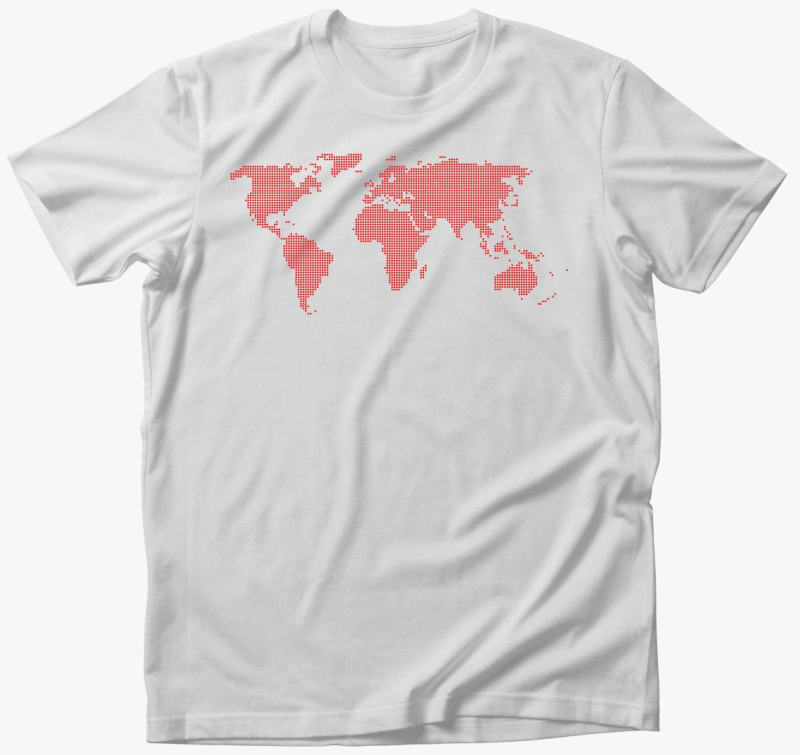 Pontozott rdeča majica