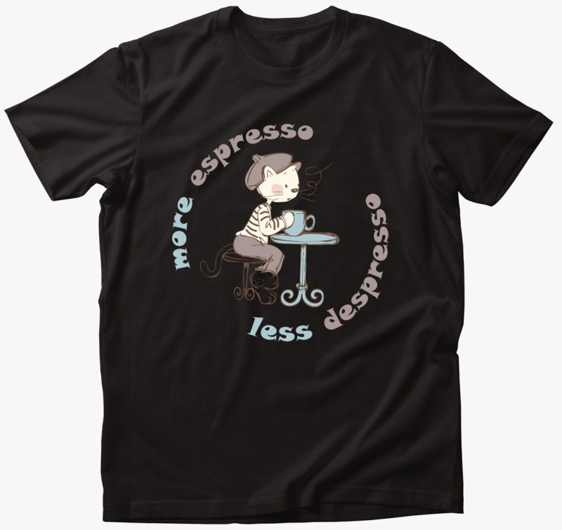 espresso cat majica