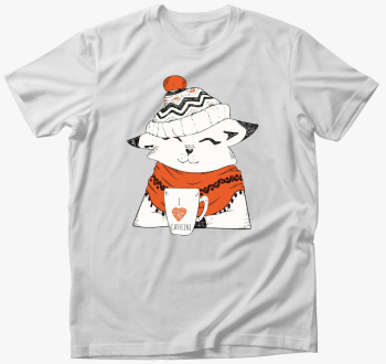 winter cat caffeine majica